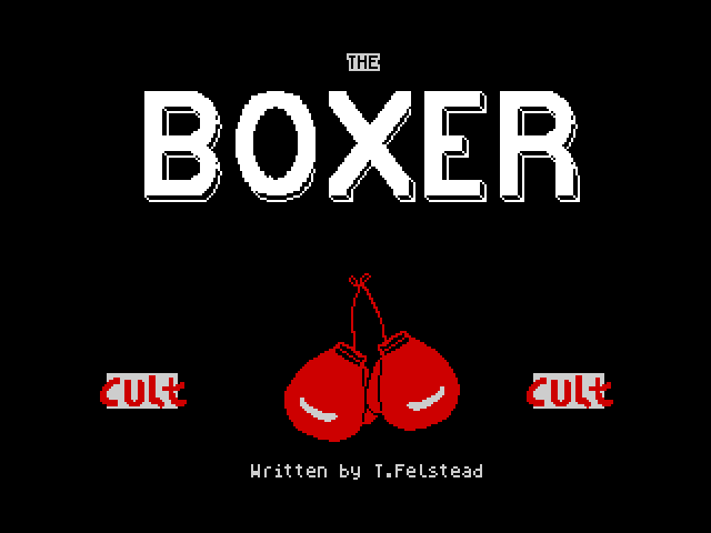 The Boxer title screen for ZX Spectrum